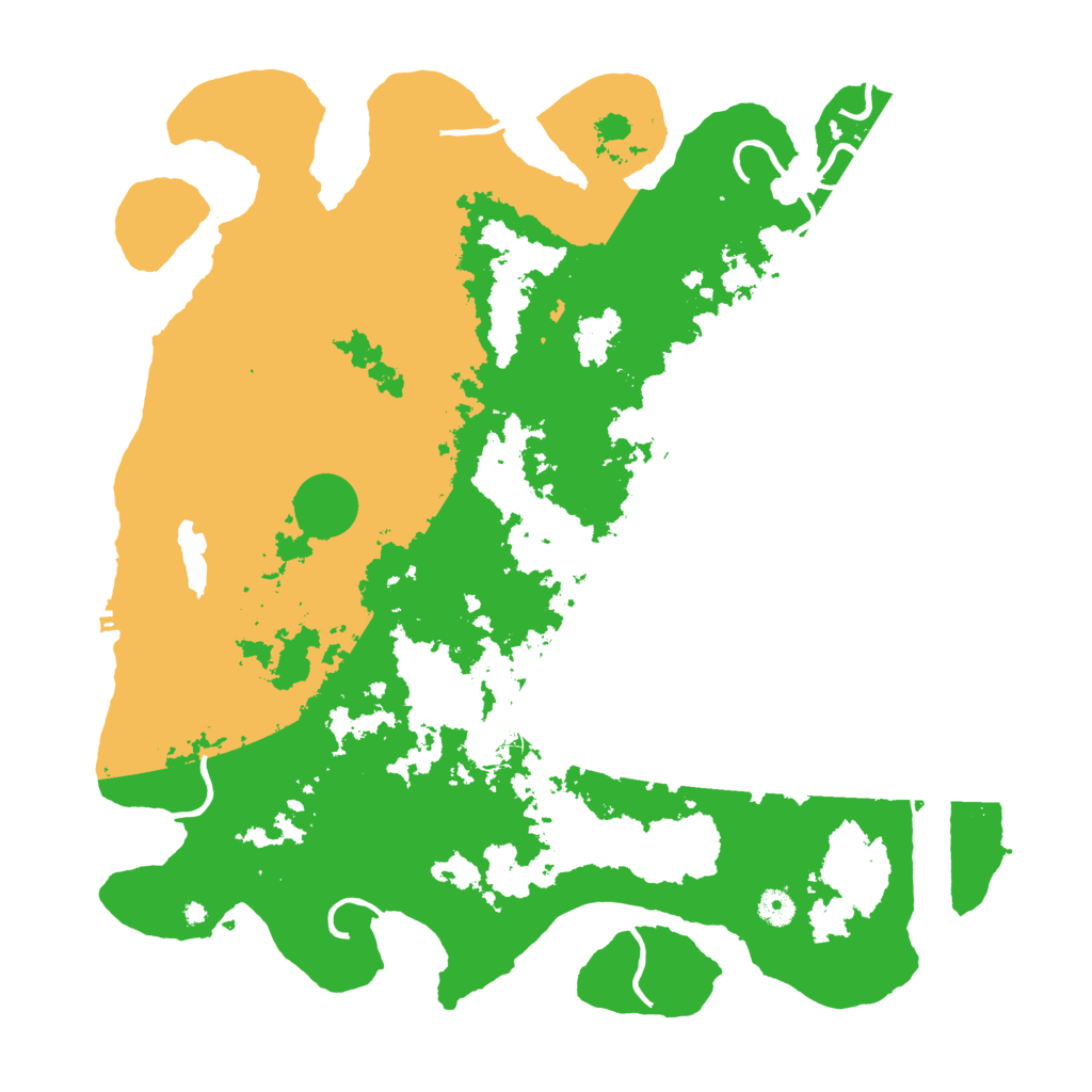 Biome Rust Map: Procedural Map, Size: 4500, Seed: 126378
