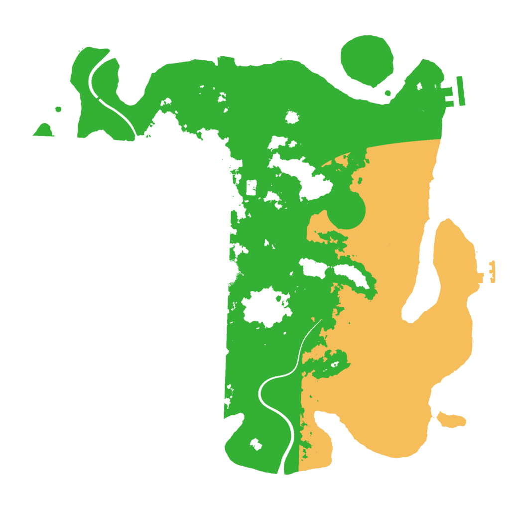 Biome Rust Map: Procedural Map, Size: 3500, Seed: 743985329