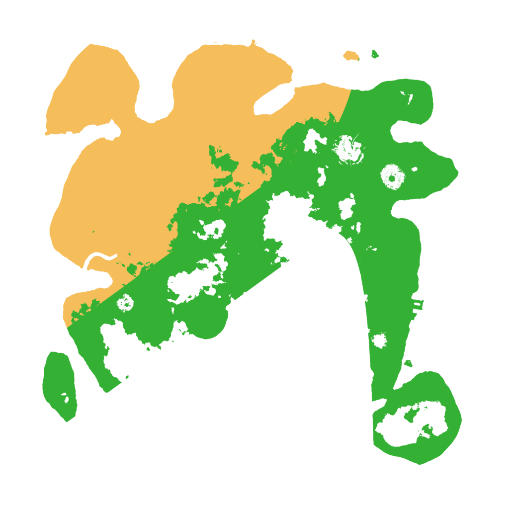 Biome Rust Map: Procedural Map, Size: 3200, Seed: 34356