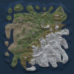 Thumbnail Rust Map: Procedural Map, Size: 4250, Seed: 1738, 19 Monuments