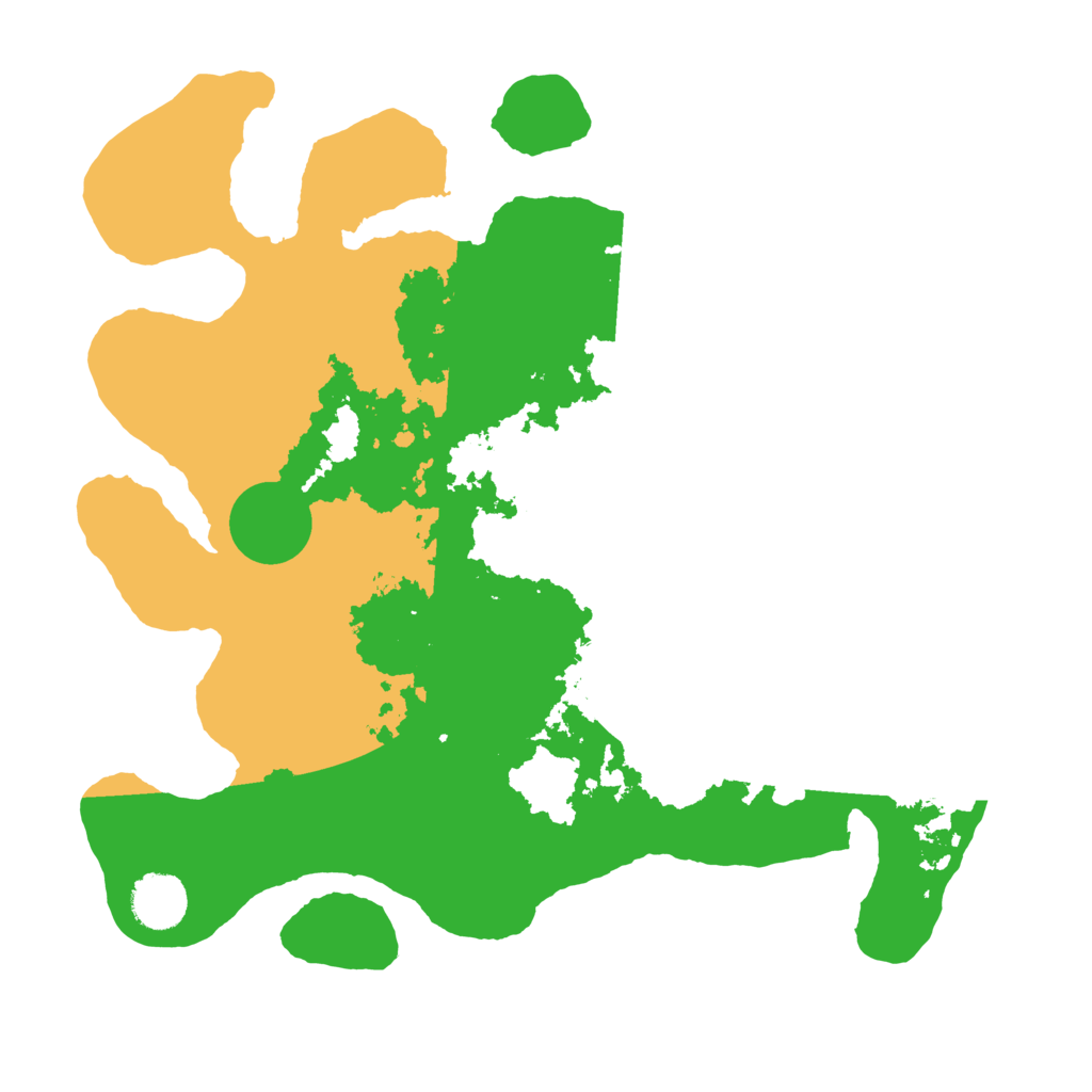 Biome Rust Map: Barren, Size: 3500, Seed: 1343906938