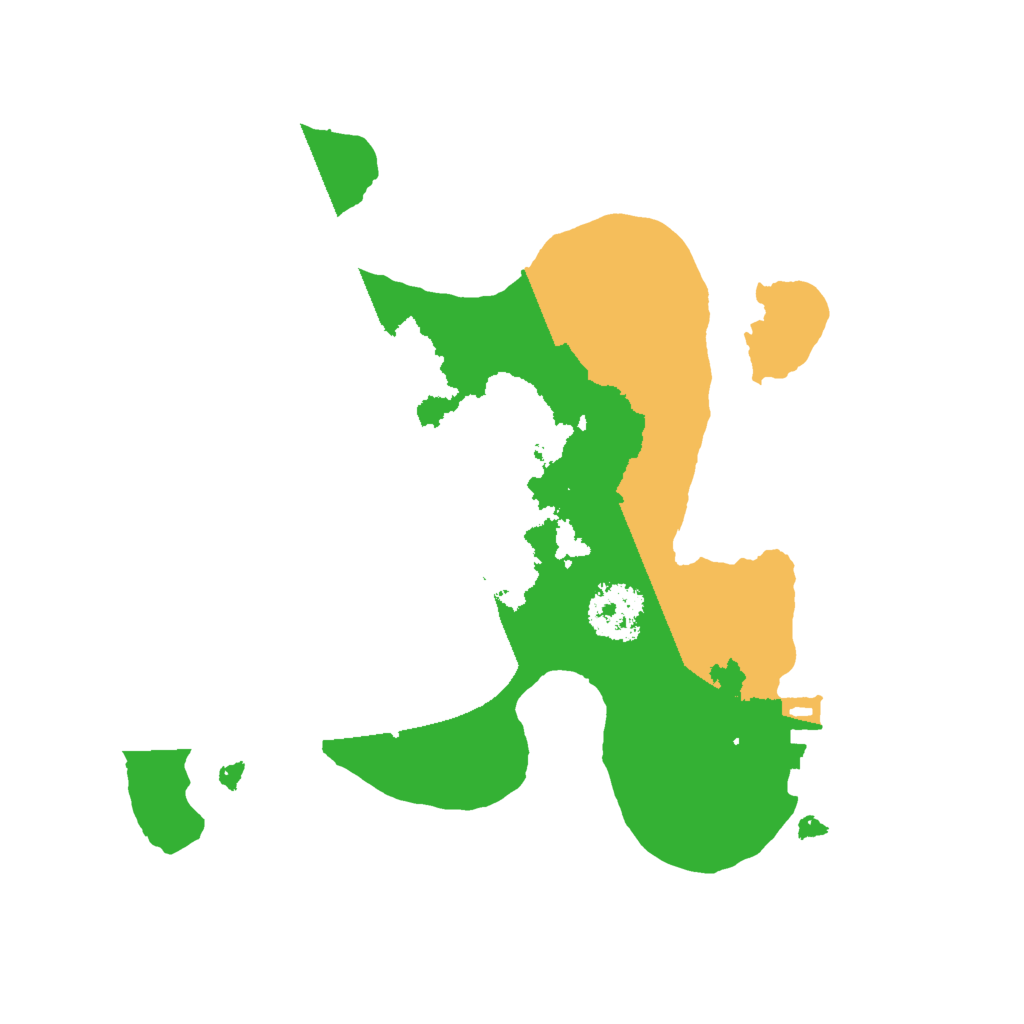 Biome Rust Map: Procedural Map, Size: 1850, Seed: 3949309