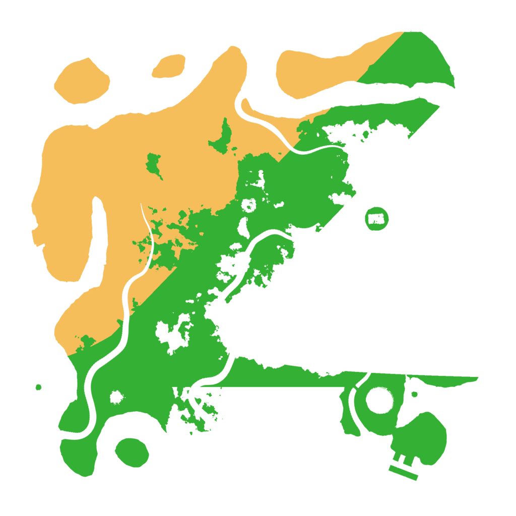 Biome Rust Map: Procedural Map, Size: 3500, Seed: 840