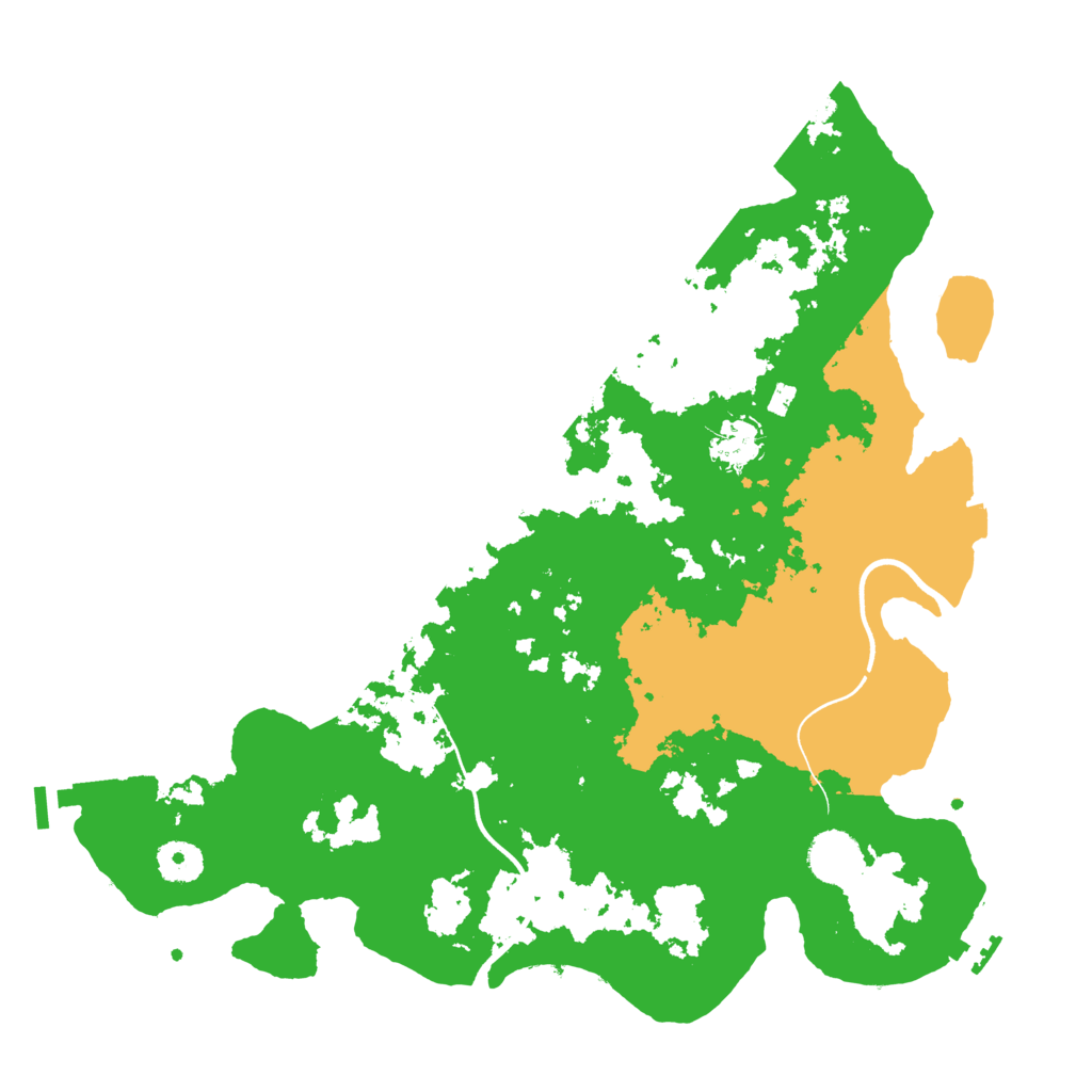 Biome Rust Map: Procedural Map, Size: 3700, Seed: 1996094323