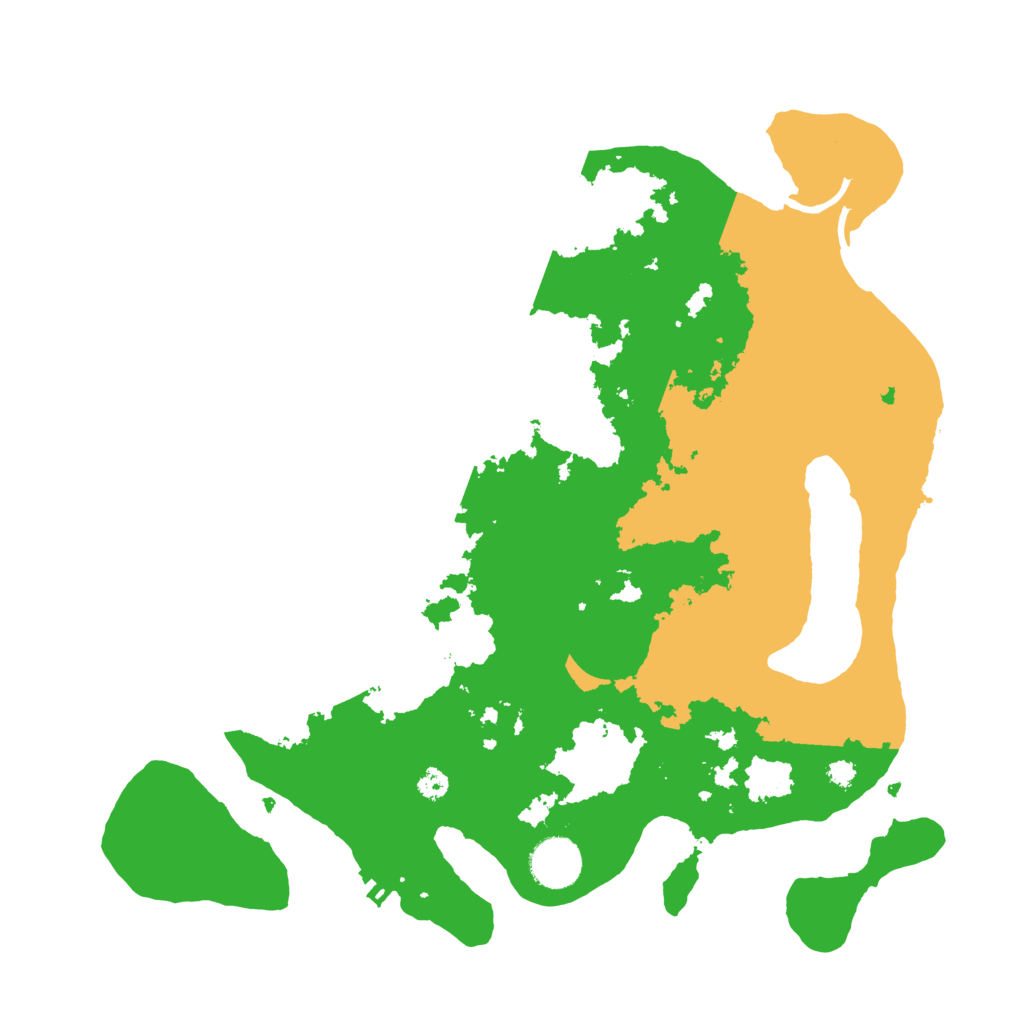 Biome Rust Map: Procedural Map, Size: 3500, Seed: 617102613