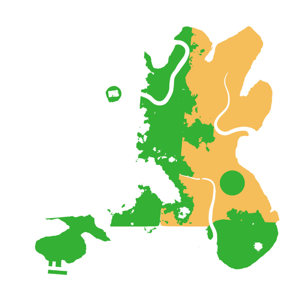 Biome Rust Map: Procedural Map, Size: 3200, Seed: 2787442