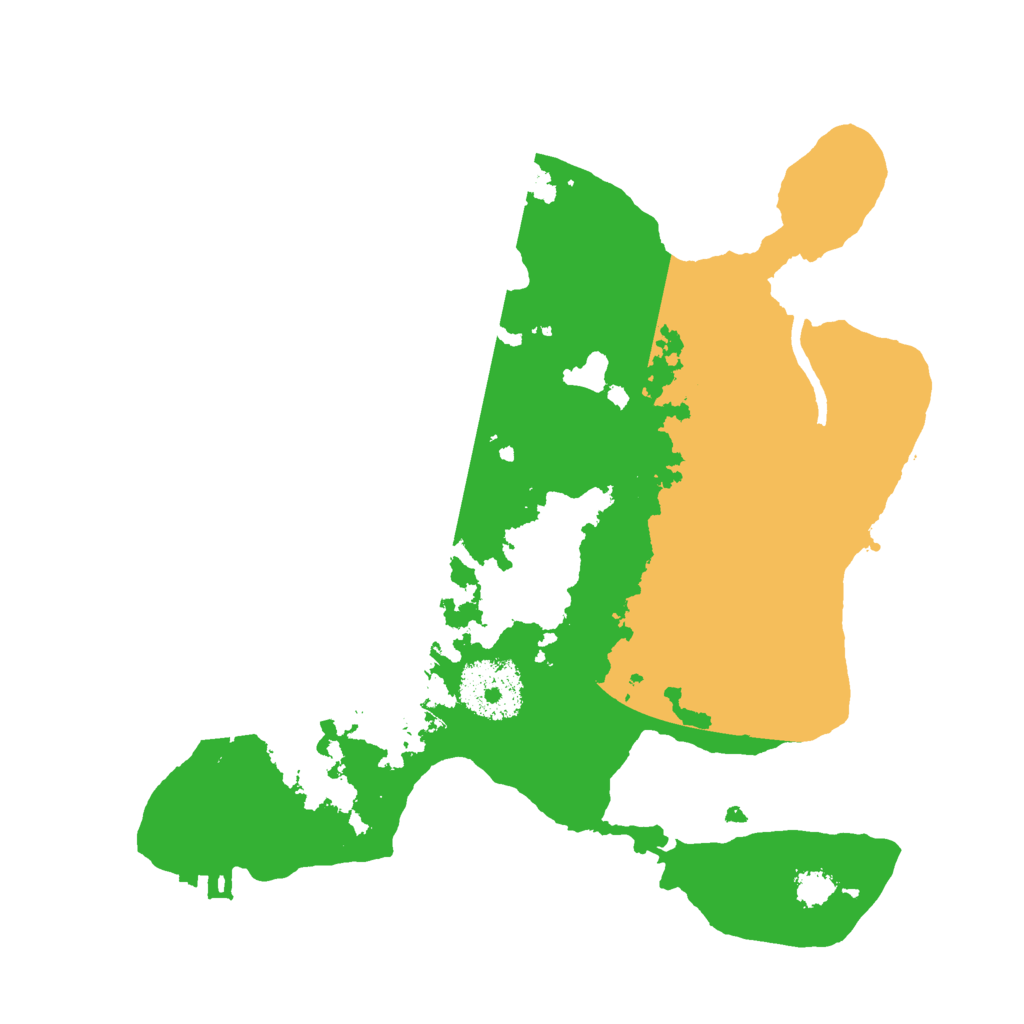 Biome Rust Map: Procedural Map, Size: 2500, Seed: 18628