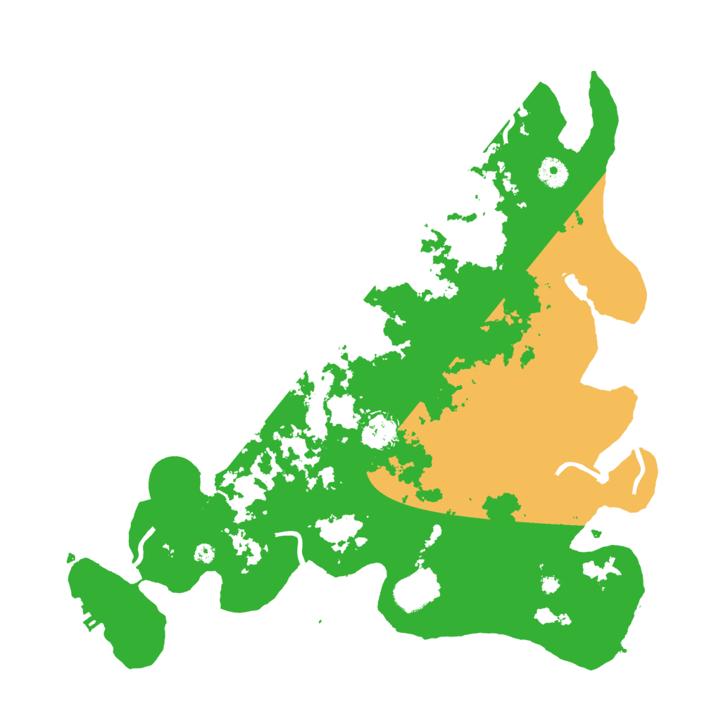 Biome Rust Map: Procedural Map, Size: 3700, Seed: 23342