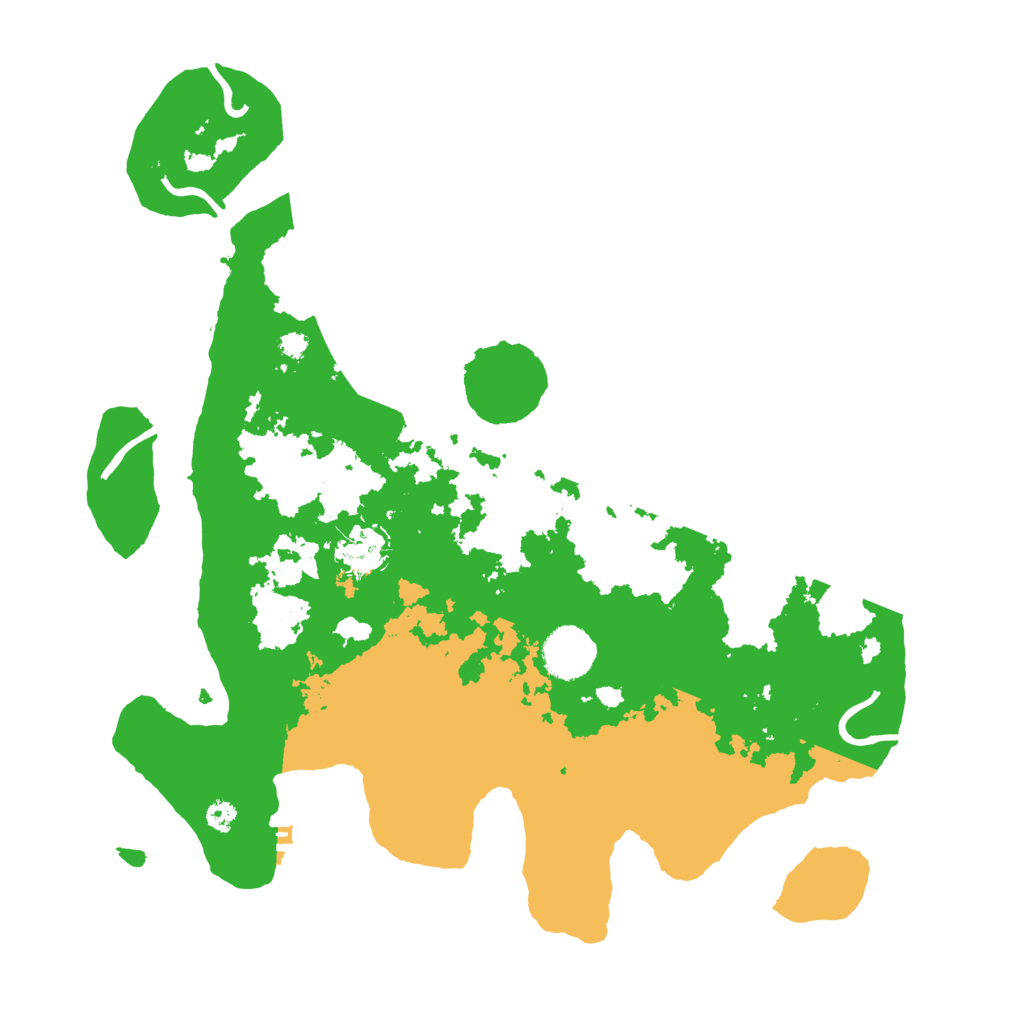 Biome Rust Map: Procedural Map, Size: 3500, Seed: 3881147