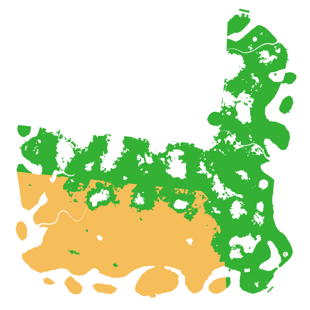Biome Rust Map: Procedural Map, Size: 6000, Seed: 2213