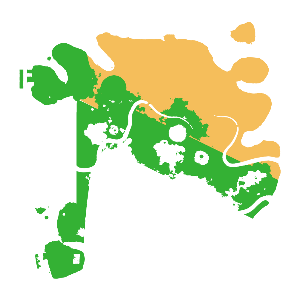 Biome Rust Map: Procedural Map, Size: 3250, Seed: 6276849