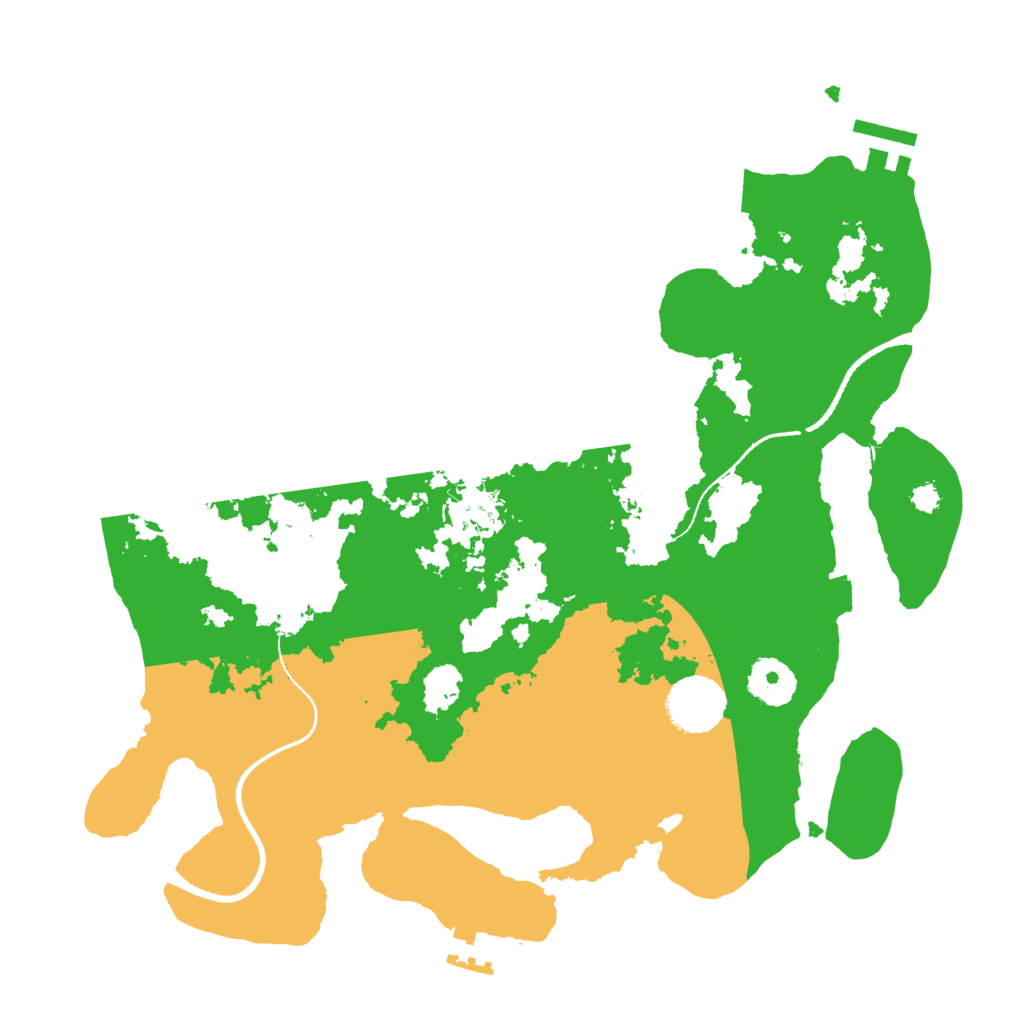 Biome Rust Map: Procedural Map, Size: 3250, Seed: 6154170