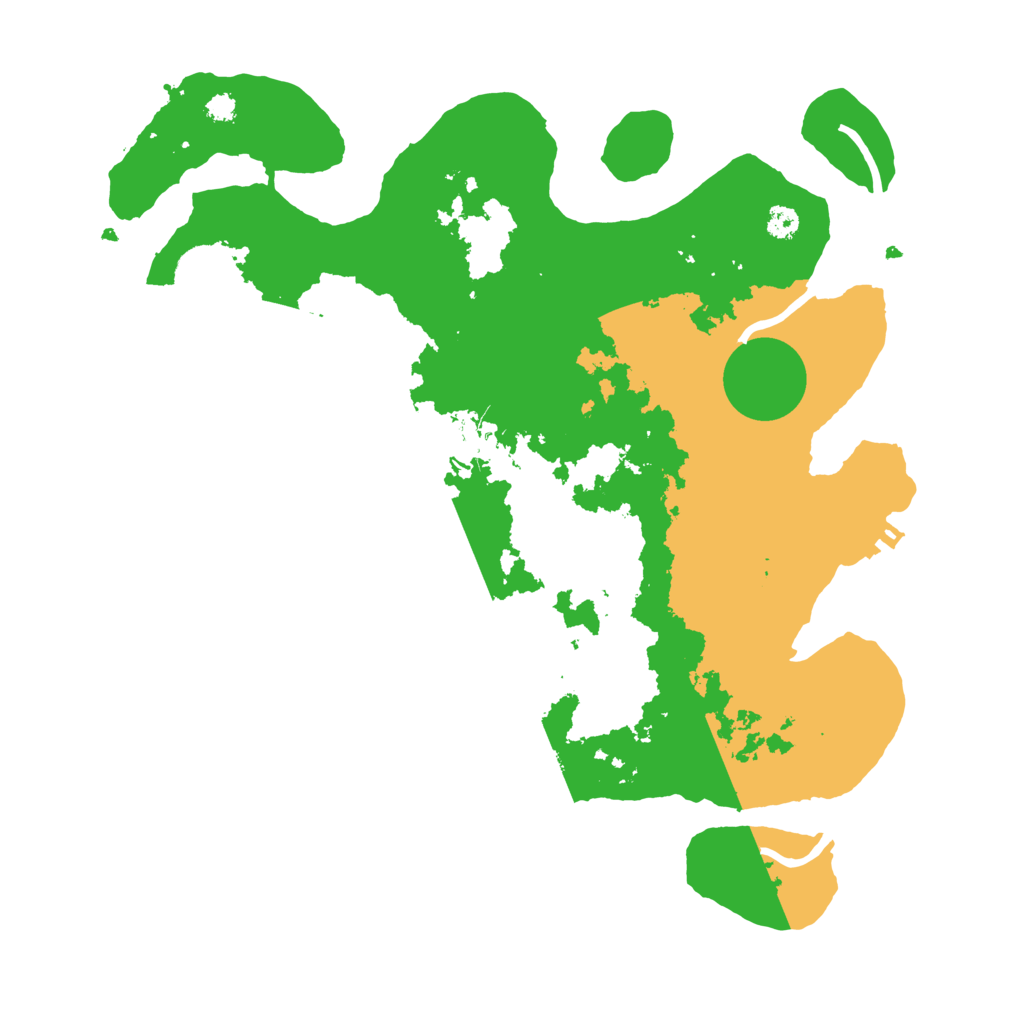 Biome Rust Map: Procedural Map, Size: 3250, Seed: 1019073
