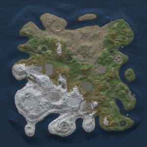 Thumbnail Rust Map: Procedural Map, Size: 3500, Seed: 231234, 18 Monuments