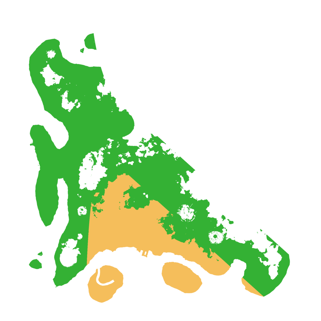 Biome Rust Map: Procedural Map, Size: 3500, Seed: 33421