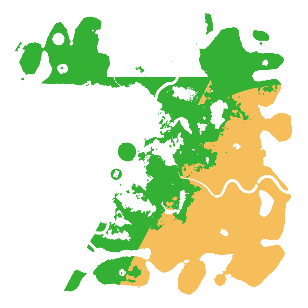 Biome Rust Map: Procedural Map, Size: 4500, Seed: 4554