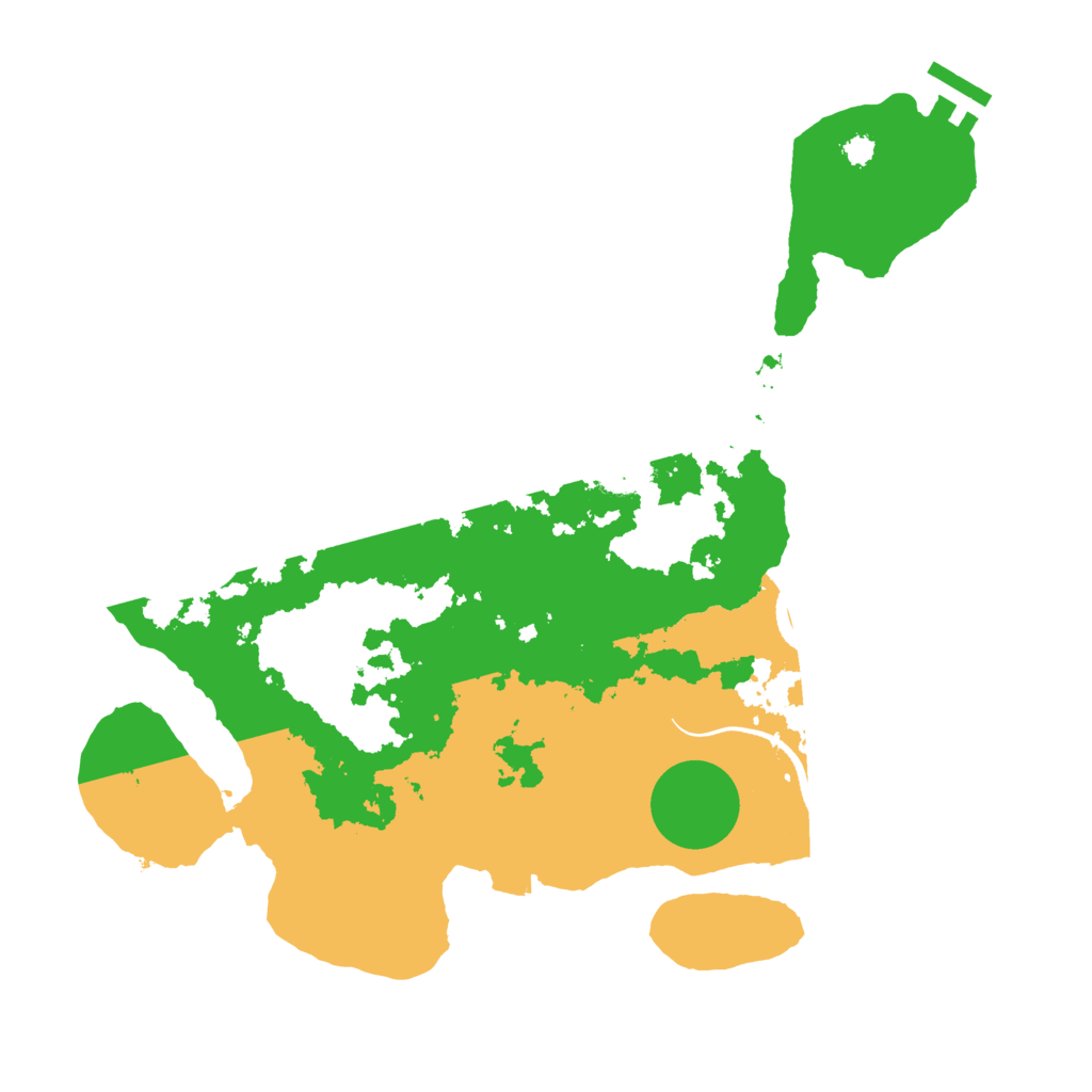 Biome Rust Map: Procedural Map, Size: 3250, Seed: 2498517