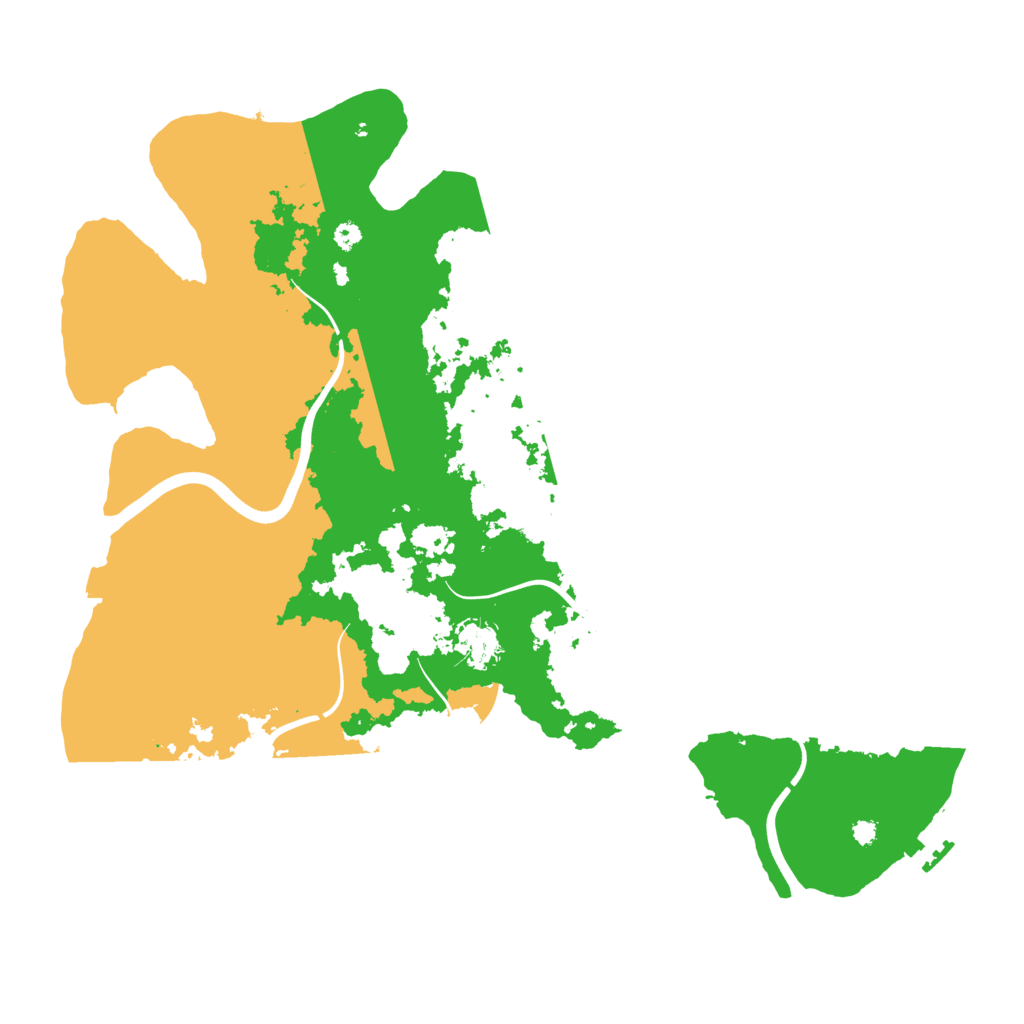 Biome Rust Map: Procedural Map, Size: 3850, Seed: 694070746