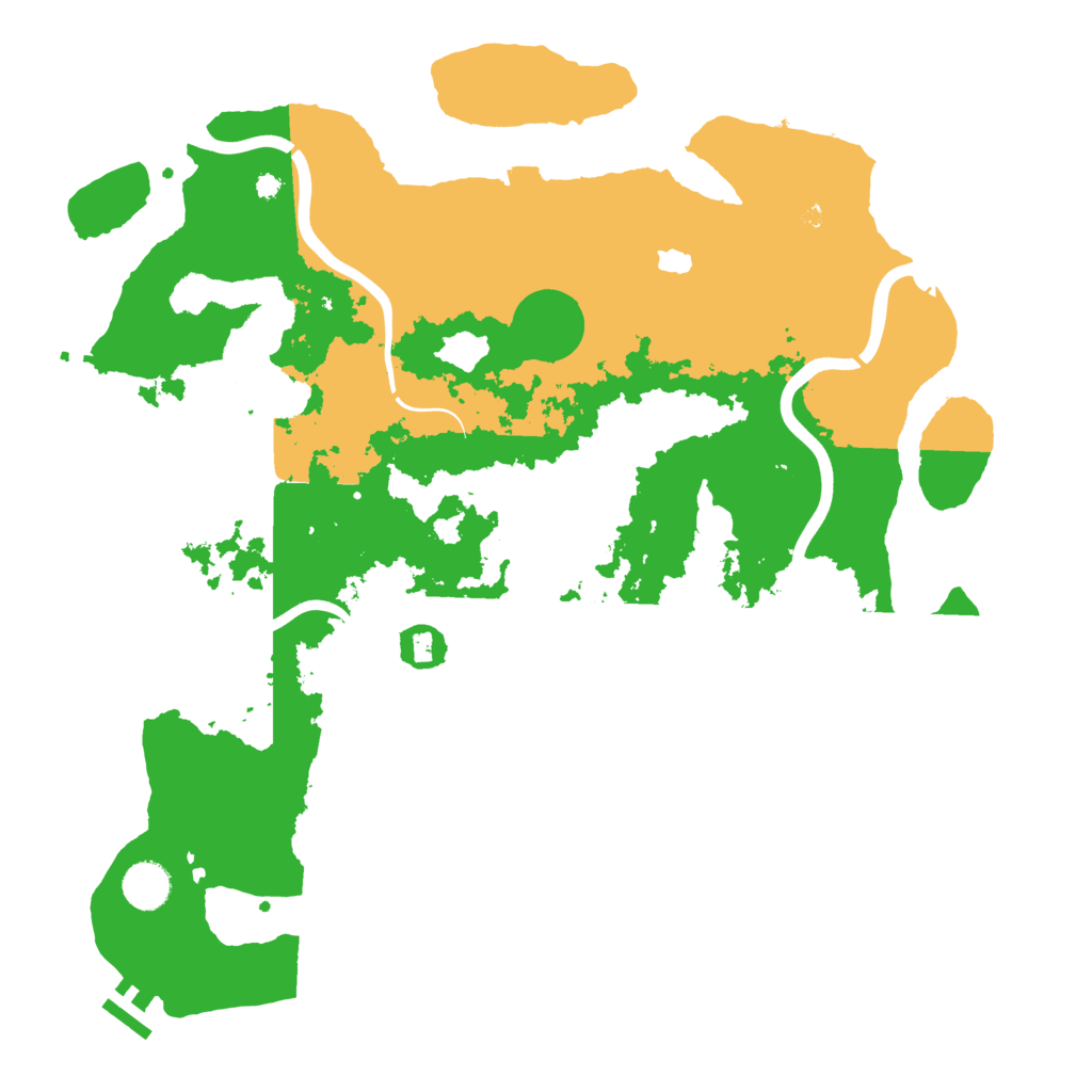 Biome Rust Map: Procedural Map, Size: 4000, Seed: 2077145405