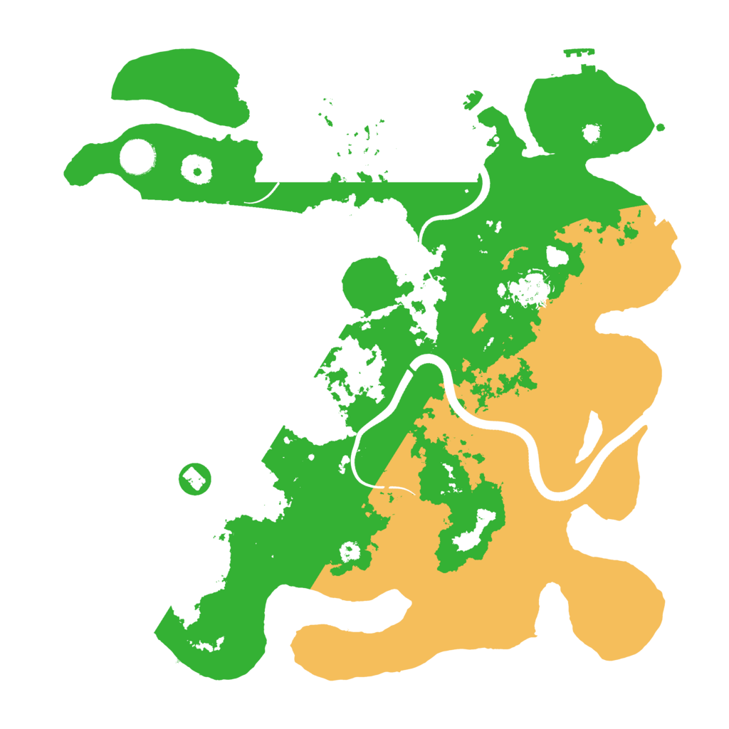 Biome Rust Map: Procedural Map, Size: 3600, Seed: 919101625