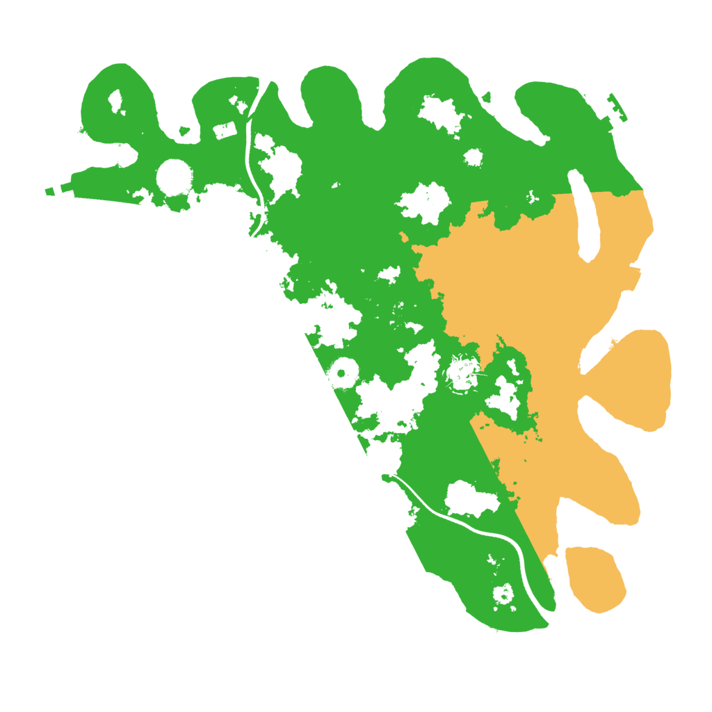 Biome Rust Map: Procedural Map, Size: 3500, Seed: 11342