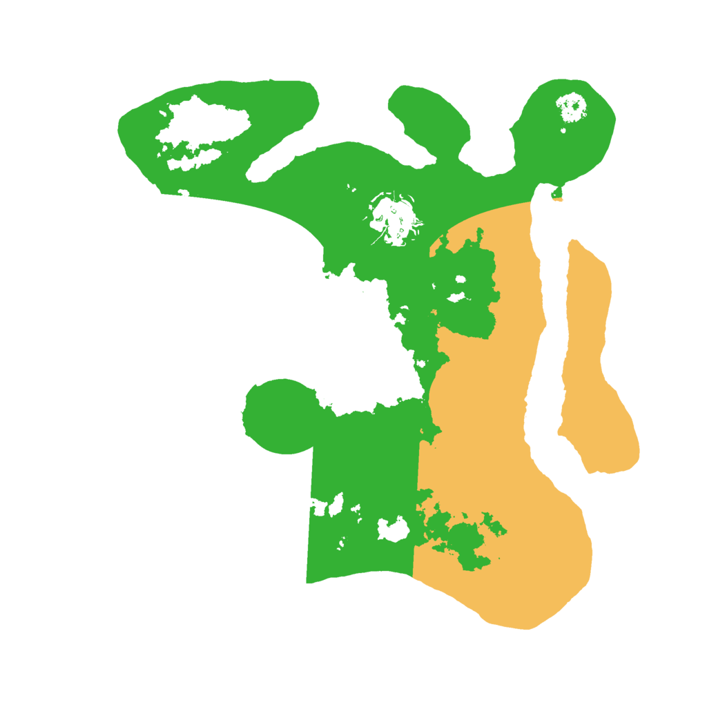 Biome Rust Map: Procedural Map, Size: 2500, Seed: 327114701