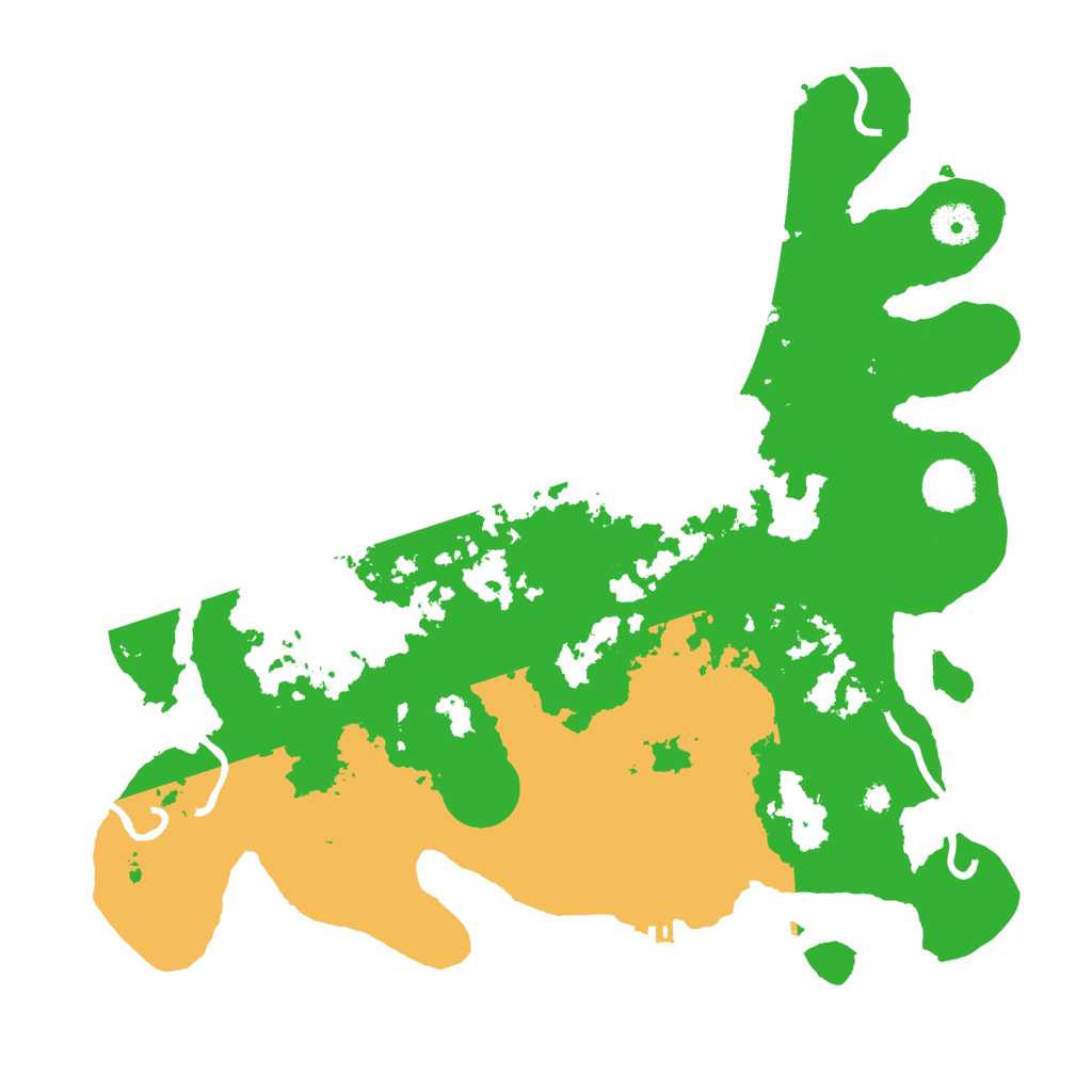 Biome Rust Map: Procedural Map, Size: 3700, Seed: 3992434