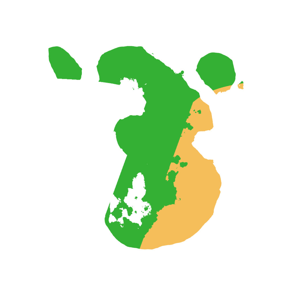 Biome Rust Map: Procedural Map, Size: 2000, Seed: 201445