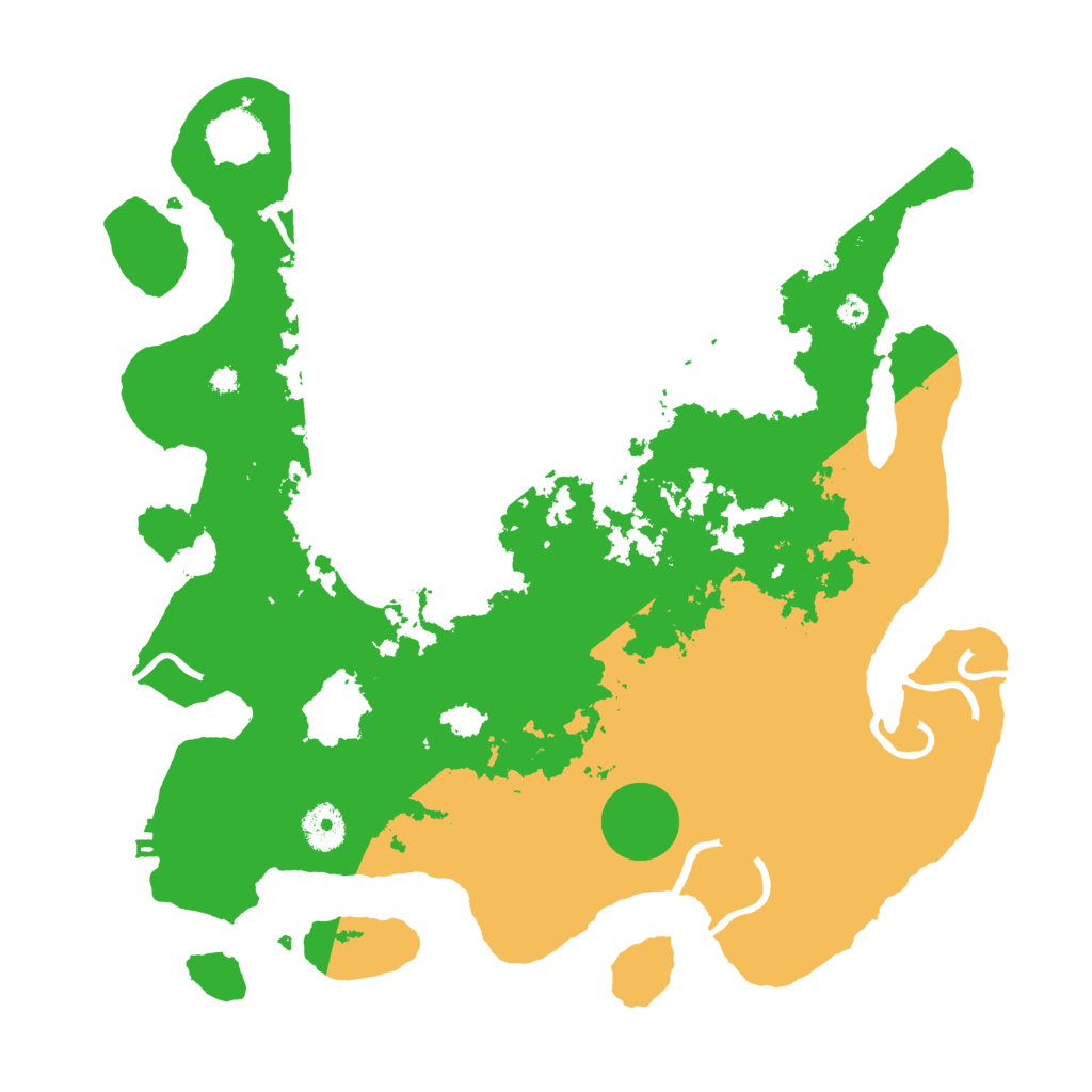 Biome Rust Map: Procedural Map, Size: 3700, Seed: 6096986