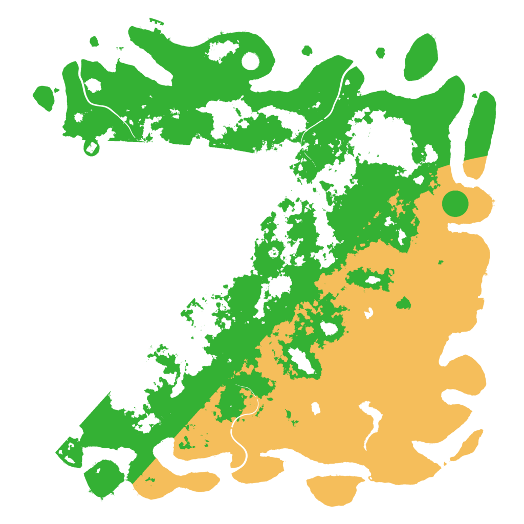 Biome Rust Map: Procedural Map, Size: 5250, Seed: 1234567