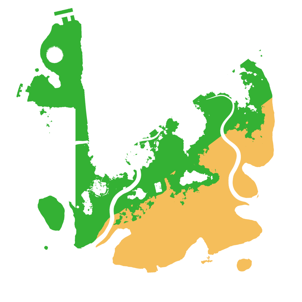 Biome Rust Map: Procedural Map, Size: 3250, Seed: 342437