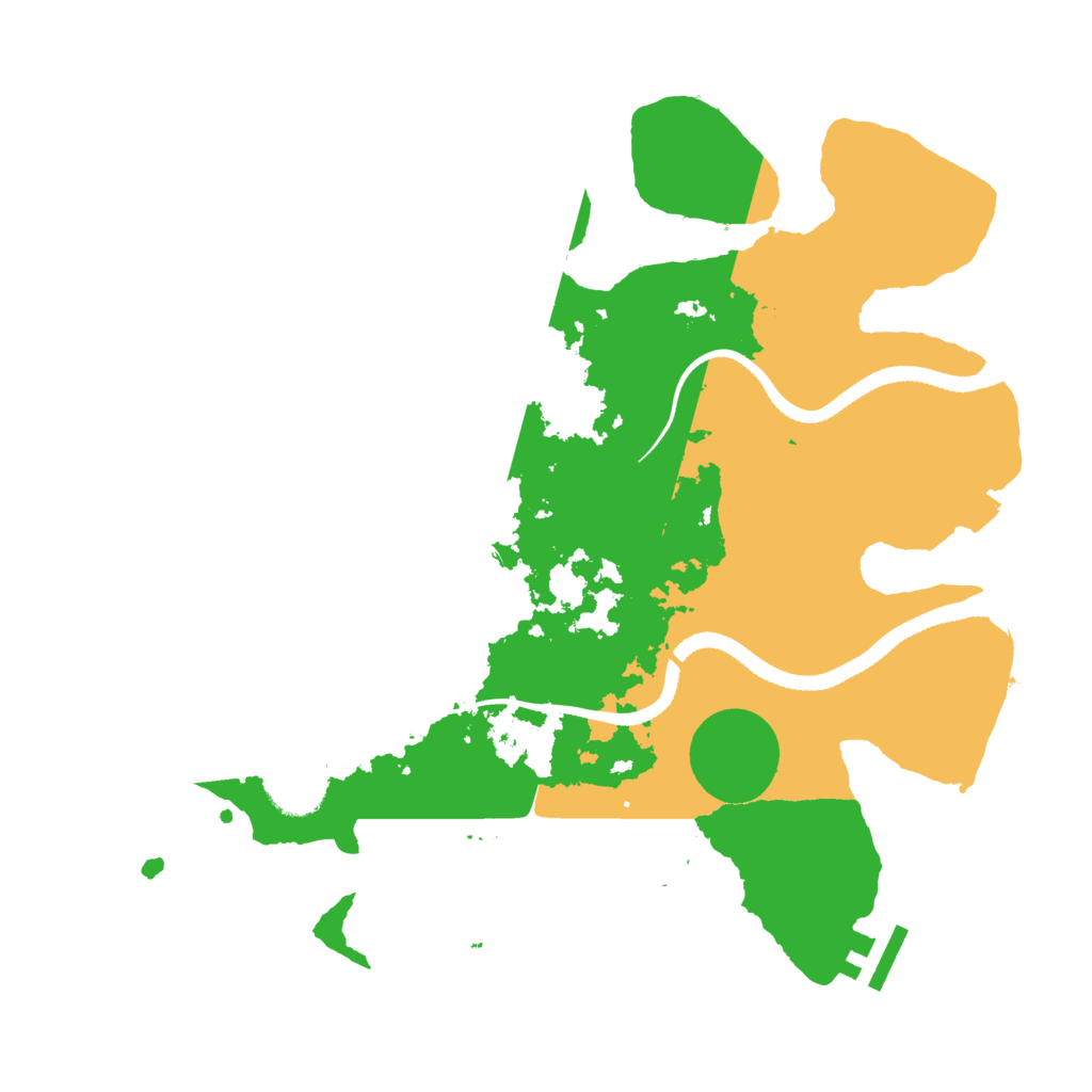 Biome Rust Map: Procedural Map, Size: 3250, Seed: 401829