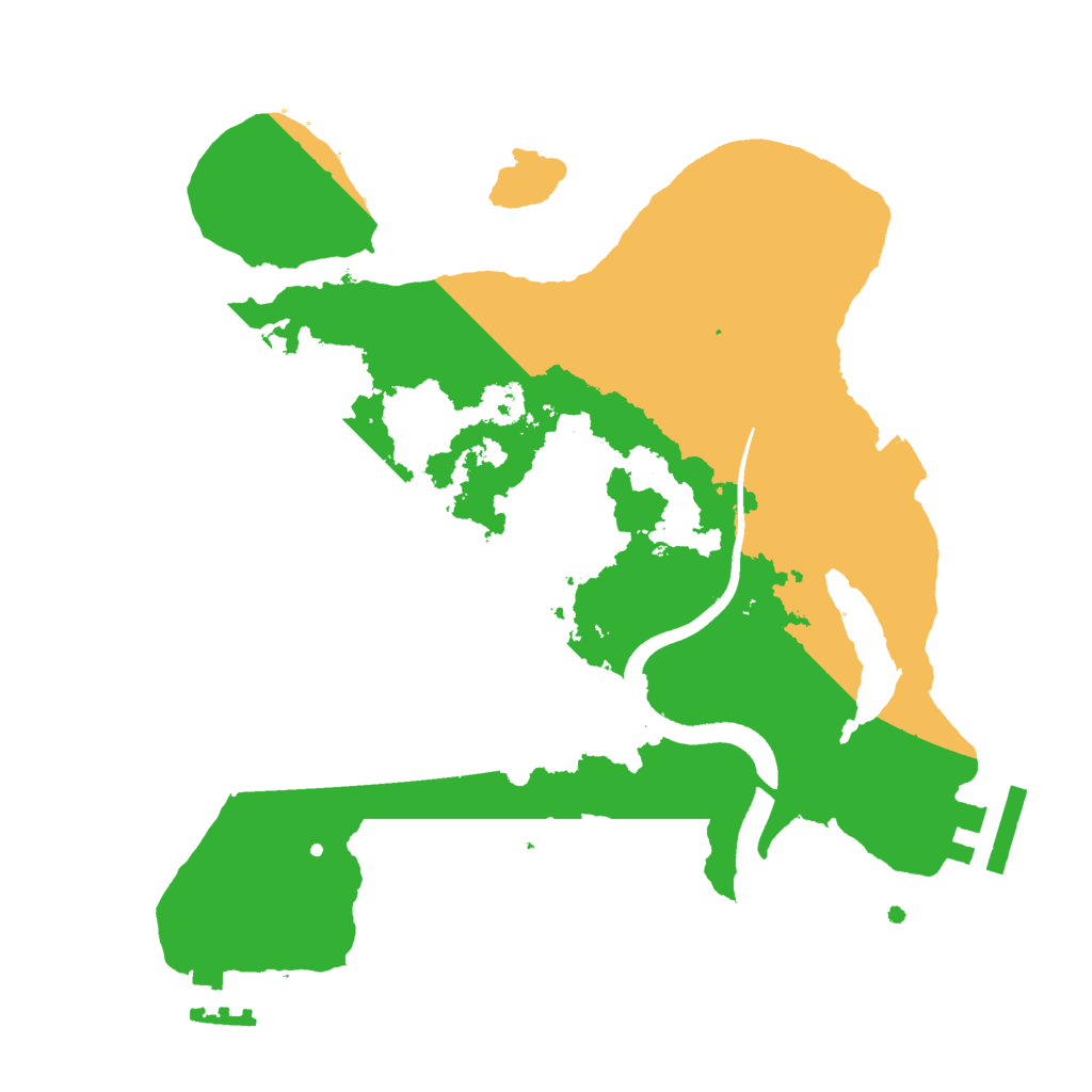 Biome Rust Map: Procedural Map, Size: 2500, Seed: 9116161