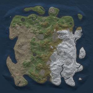 Thumbnail Rust Map: Procedural Map, Size: 3850, Seed: 354937895, 19 Monuments