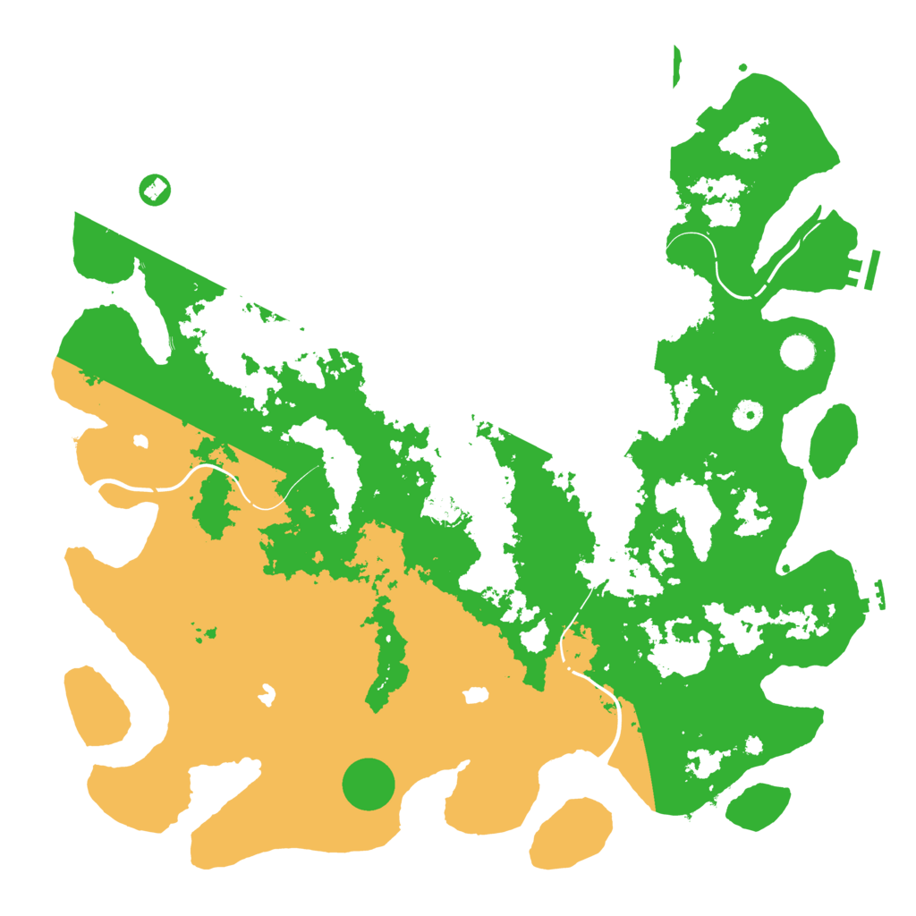 Biome Rust Map: Procedural Map, Size: 4600, Seed: 2040
