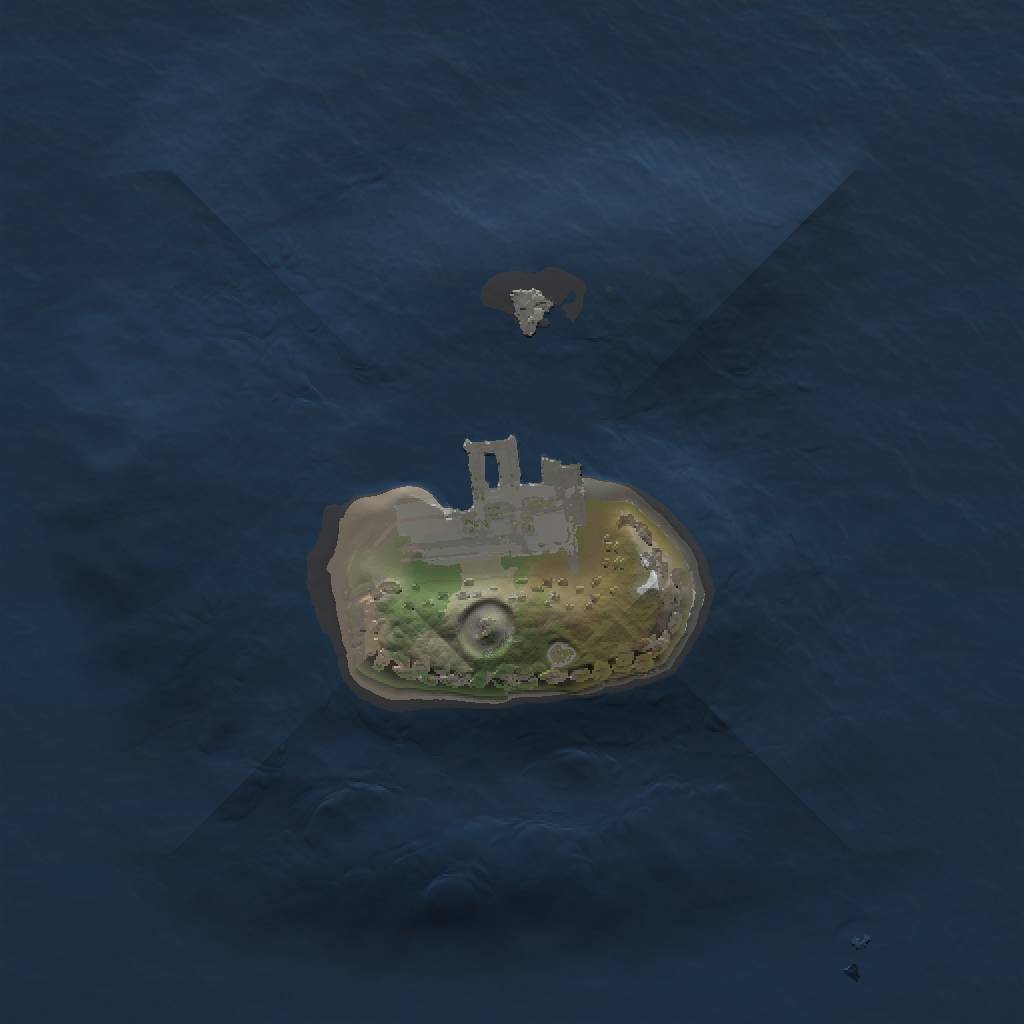 Rust Map: Procedural Map, Size: 1200, Seed: 1316, 4 Monuments