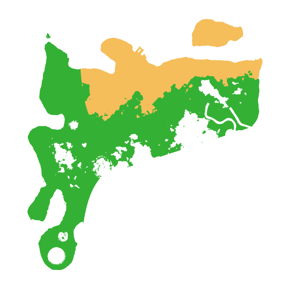 Biome Rust Map: Procedural Map, Size: 3000, Seed: 674808841