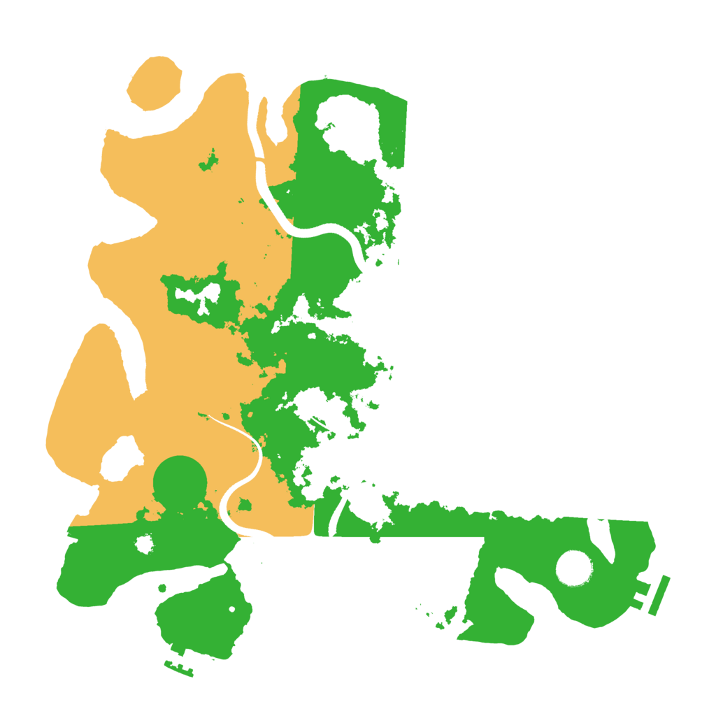 Biome Rust Map: Procedural Map, Size: 3500, Seed: 8981