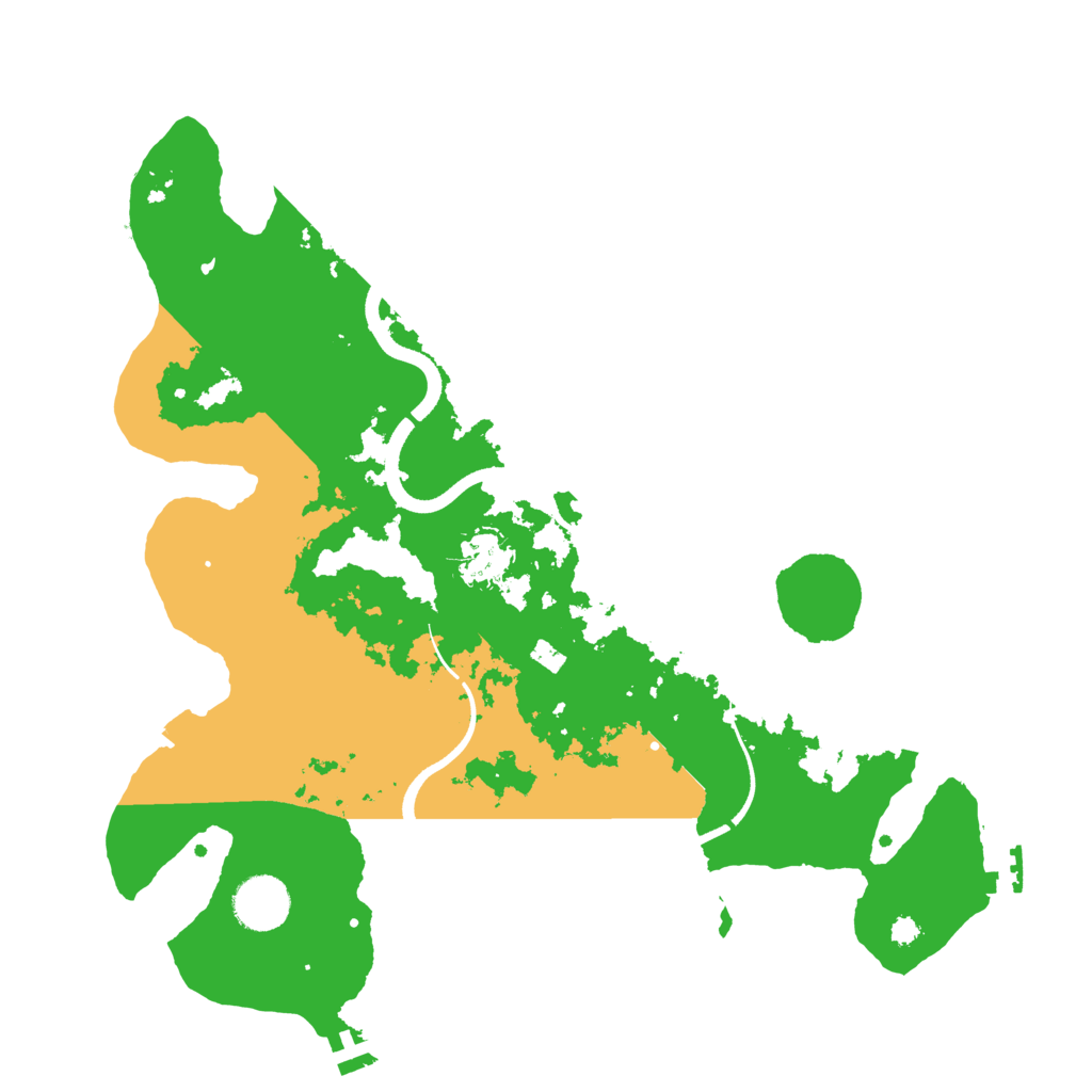 Biome Rust Map: Procedural Map, Size: 3500, Seed: 36447985