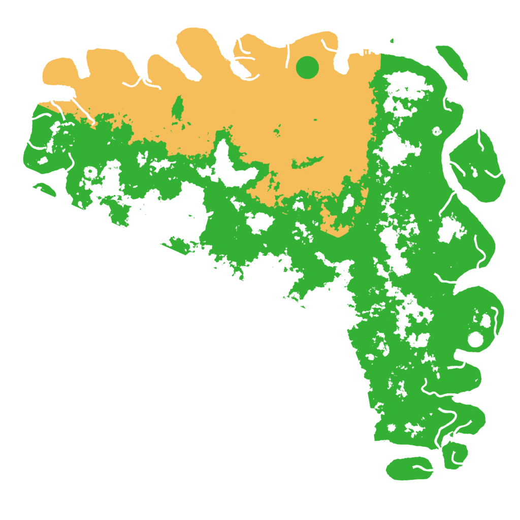 Biome Rust Map: Procedural Map, Size: 6000, Seed: 980599
