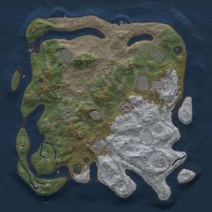 Thumbnail Rust Map: Procedural Map, Size: 3700, Seed: 104449364, 18 Monuments