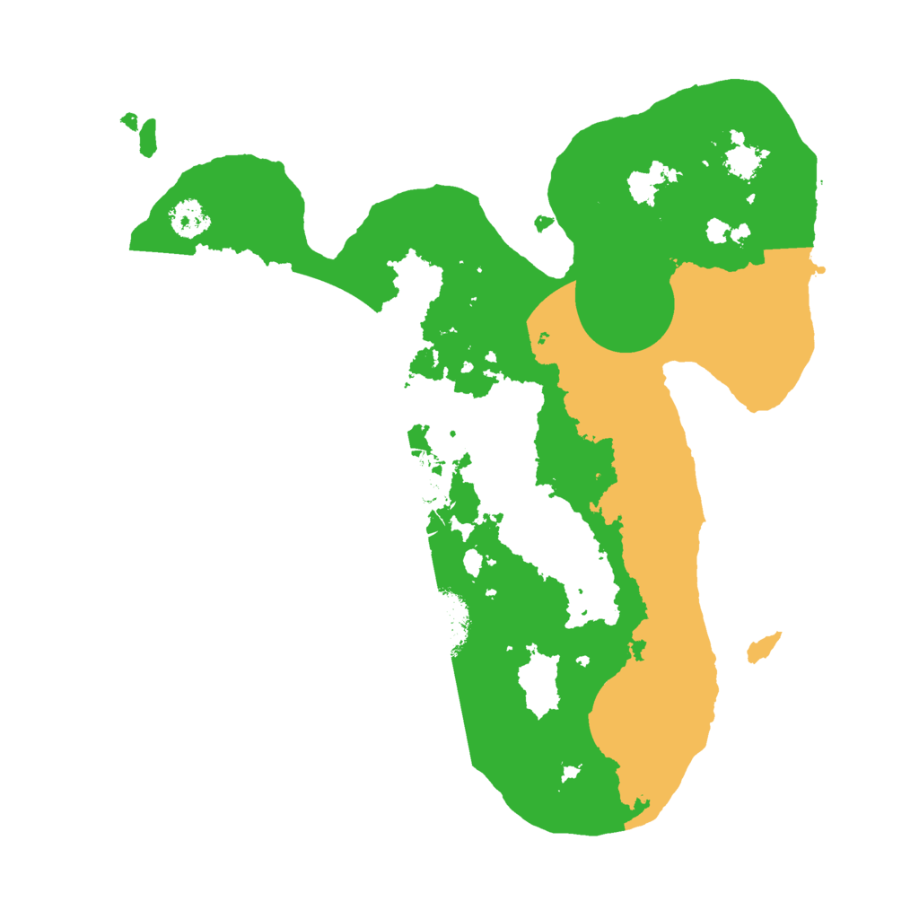 Biome Rust Map: Procedural Map, Size: 2500, Seed: 57627