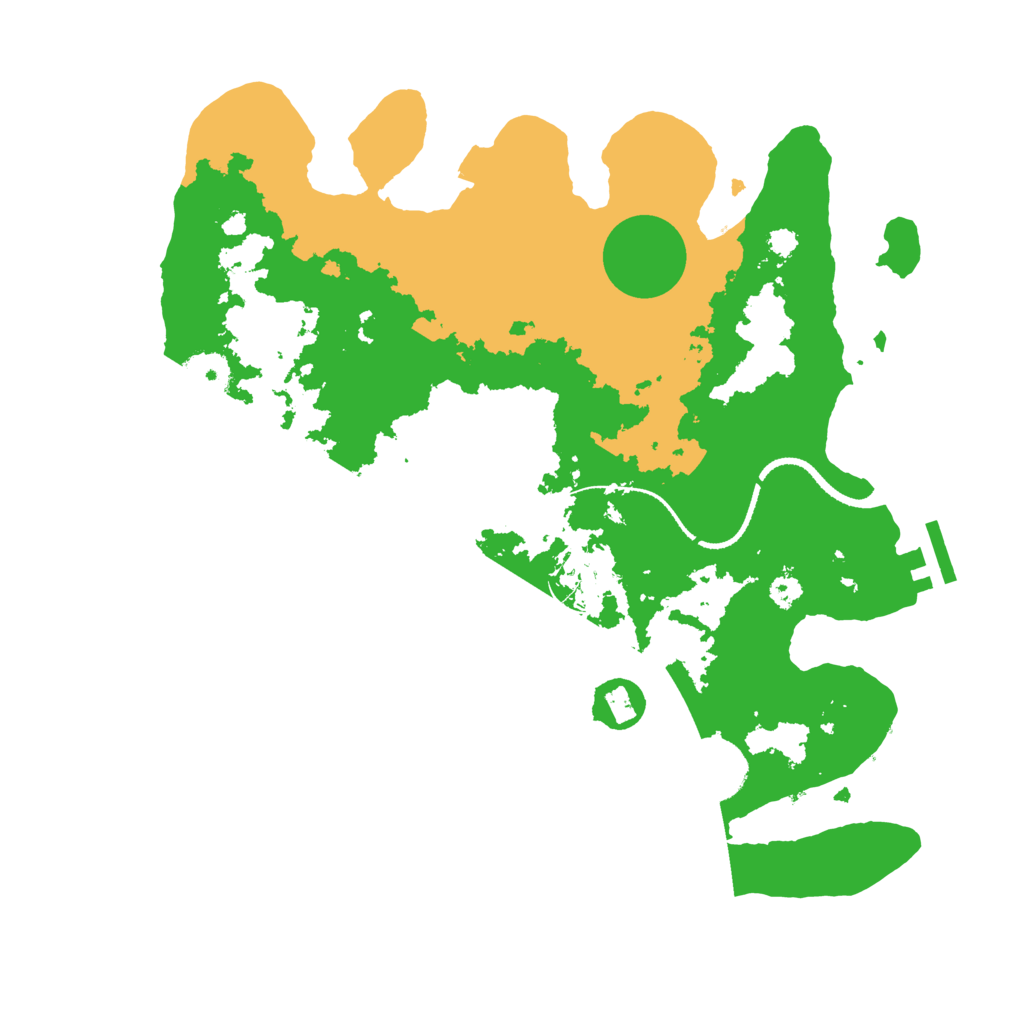 Biome Rust Map: Procedural Map, Size: 3250, Seed: 3840531