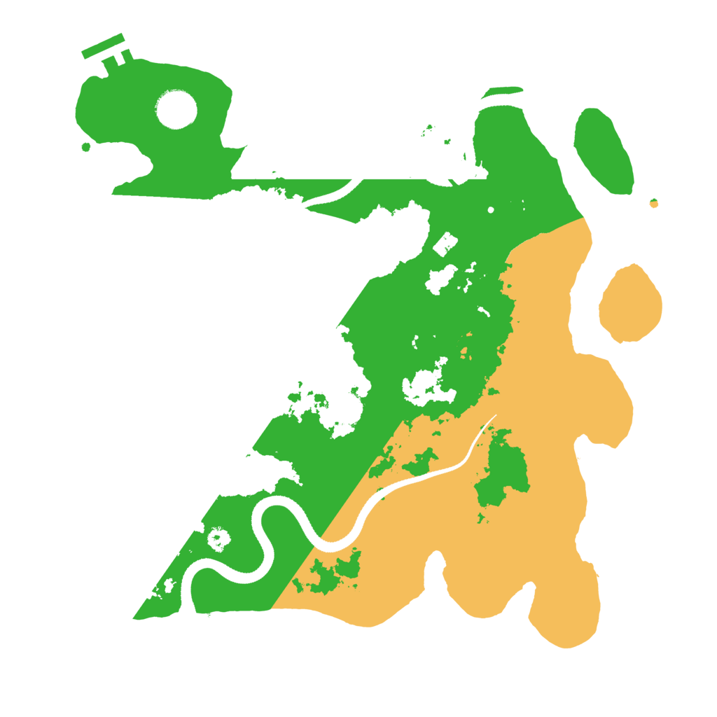 Biome Rust Map: Procedural Map, Size: 3250, Seed: 4483050