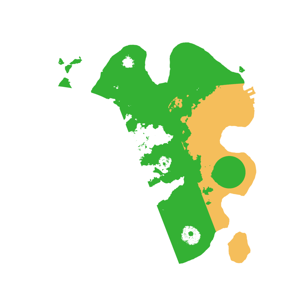 Biome Rust Map: Procedural Map, Size: 2500, Seed: 2147483457