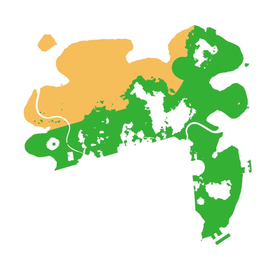 Biome Rust Map: Procedural Map, Size: 3250, Seed: 6312632