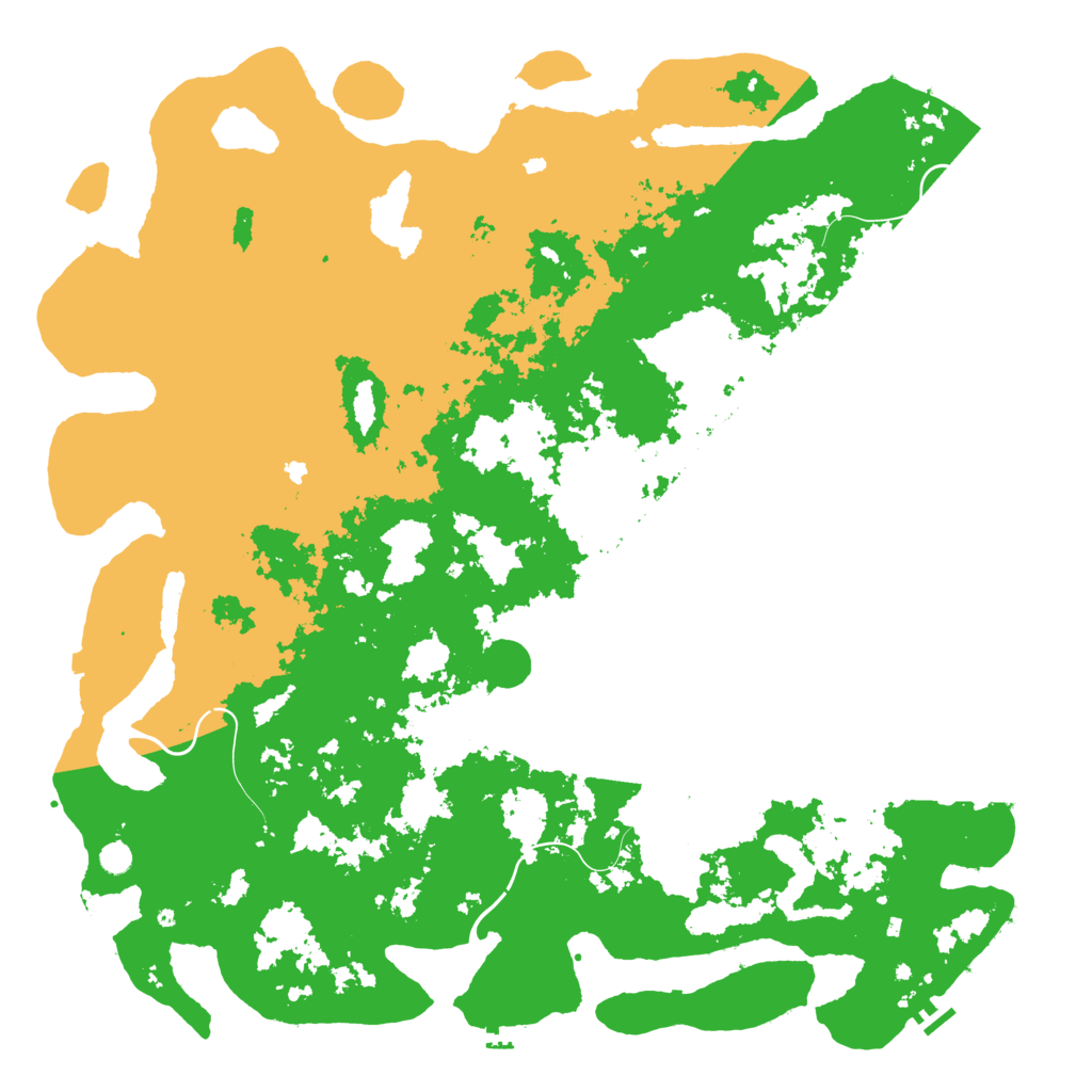 Biome Rust Map: Procedural Map, Size: 6000, Seed: 661987