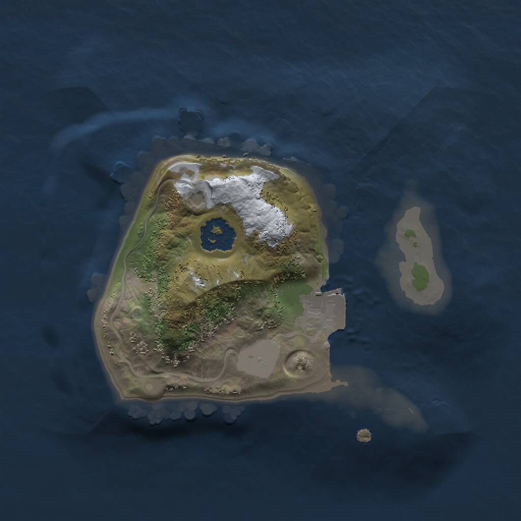 Rust Map: Procedural Map, Size: 1500, Seed: 109, 1 Monuments