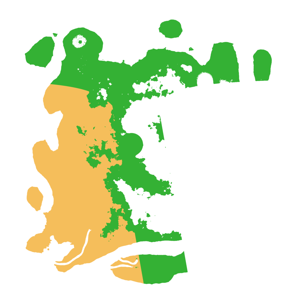 Biome Rust Map: Procedural Map, Size: 3500, Seed: 1091121