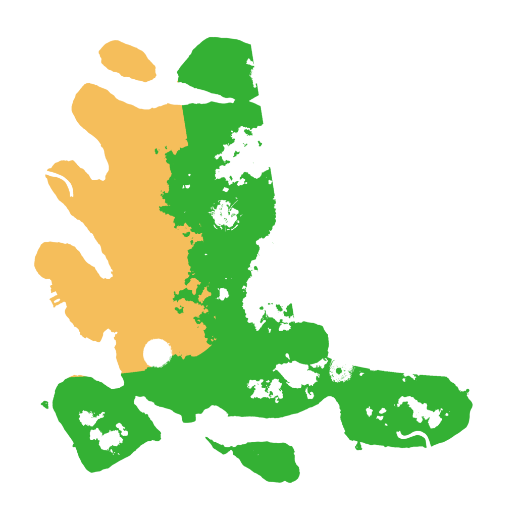 Biome Rust Map: Procedural Map, Size: 3250, Seed: 437040